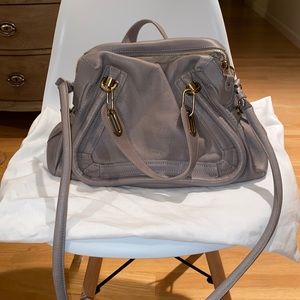 Authentic Chloe Small Paraty Bag in Motty Grey